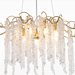 Люстра c подвесками из прозрачного хрусталя Диаметр 85 см FAIRYTREE Light варинант исполнения - 4 | Loft Concept в Сочи