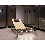 Дизайнерское кресло на металлическом каркасе с подставкой для ног Poltronova Mies Armchair варинант исполнения - 13 | Loft Concept в Сочи