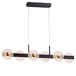 Линейный подвесной светильник с круглыми плафонами и золотистыми акцентами Aurelia Circles варинант исполнения - 2 | Loft Concept в Сочи