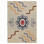 Плед хлопковый по мотивам эвенских орнаментов Ural and Siberian Patterns варинант исполнения - 1 | Loft Concept в Сочи