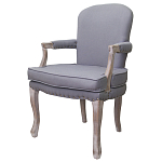 Кресло Aubrey Classical Armchair grey flax варинант исполнения - 3 | Loft Concept в Сочи