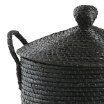 Корзина с крышкой из плетеной рисовой соломы Safiri Wicker Basket варинант исполнения - 2 | Loft Concept в Сочи