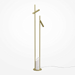 Напольный торшер светодионый золотой Lumen Duo варинант исполнения - 1 | Loft Concept в Сочи