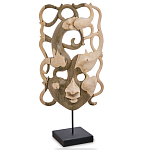 Маска ручной работы деревянная резная Roots Мask варинант исполнения - 1 | Loft Concept в Сочи