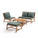 Садовый 2-х местный диван с каркасом из акации Green варинант исполнения - 4 | Loft Concept в Сочи