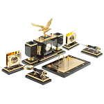 Настольный письменный набор из яшмы и долерита в подарочной упаковке Manager Organizer варинант исполнения - 4 | Loft Concept в Сочи