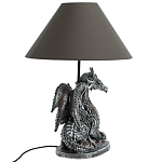 Настольная лампа с абажуром Дракон Silver Dragon варинант исполнения - 5 | Loft Concept в Сочи