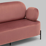 Диван в велюровой обивке цвета пыльная роза COLOR BLOCK варинант исполнения - 6 | Loft Concept в Сочи