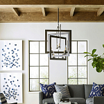 Люстра из пересекающихся квадратных элементов Intersecting Squares варинант исполнения - 2 | Loft Concept в Сочи