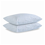 Постельное белье голубого цвета из перкаля с принтом 200х220 см Aurora Allure варинант исполнения - 2 | Loft Concept в Сочи