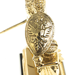 Часы настольные бронзовые из натурального камня Яшма Stone Clock варинант исполнения - 5 | Loft Concept в Сочи