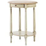 Круглый кофейный стол с ящиком Emilien Montmartre Provence Coffee Table варинант исполнения - 1 | Loft Concept в Сочи