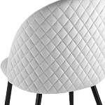 Мягкий стул в сером велюре Miruna Chair варинант исполнения - 6 | Loft Concept в Сочи