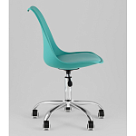 Офисный стул на металлическом основании EGGERY Blue пластик варинант исполнения - 4 | Loft Concept в Сочи