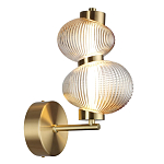 Бра с 2-мя рифлеными стеклянными шарами Marcelh Light варинант исполнения - 6 | Loft Concept в Сочи