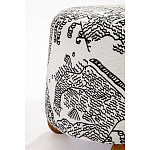 Пуф Wakonda с Круглыми ножками Черно-Белый орнамент варинант исполнения - 3 | Loft Concept в Сочи