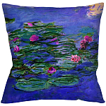 Подушка декоративная с цветочным принтом Impressionism in Art варинант исполнения - 1 | Loft Concept в Сочи