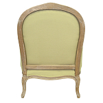 Кресло Ava Classical Armchair green striped flax варинант исполнения - 2 | Loft Concept в Сочи