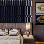 Гипсовая 3D Панель CRYSTAL SYMPHONY B варинант исполнения - 1 | Loft Concept в Сочи