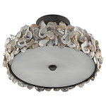 Потолочный светильник круглый с абажуром из устричных раковин Sea Ravens варинант исполнения - 4 | Loft Concept в Сочи