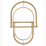 Комплект из 2-х приставных столиков на металлическом основании цвета латунь Ambassador варинант исполнения - 3 | Loft Concept в Сочи