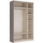 Шкаф 3-х дверный с зеркальными дверями Satin Furniture варинант исполнения - 2 | Loft Concept в Сочи