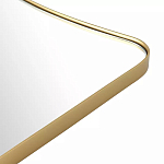 Зеркало золотистое с закруглёнными углами Thin Frame варинант исполнения - 3 | Loft Concept в Сочи