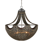 Люстра в форме колокола с декором из тонких железных нитей Jagged Pattern варинант исполнения - 3 | Loft Concept в Сочи