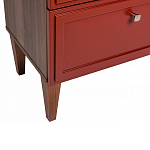 Тумба прикроватная красная из массива бука с 2-мя ящиками Wenge Light варинант исполнения - 4 | Loft Concept в Сочи