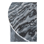 Столик кофейный с столешницей из черного мрамора Compact Black Marble Table варинант исполнения - 5 | Loft Concept в Сочи