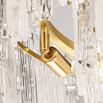 Люстра круглая с прозрачными стержнями разной длины Textured Glass Chandelier варинант исполнения - 6 | Loft Concept в Сочи