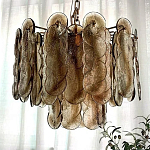 Люстра из круглых стеклянных элементов Vienna варинант исполнения - 3 | Loft Concept в Сочи