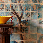 Обои ручная роспись Braganza Standard colourway on dyed paper варинант исполнения - 1 | Loft Concept в Сочи