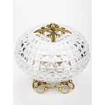 Конфетница из прозрачного рельефного стекла Eden Garden варинант исполнения - 2 | Loft Concept в Сочи