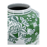 Ваза с зелеными цветочными и птичьими мотивами Vase Inspired by Nature варинант исполнения - 3 | Loft Concept в Сочи