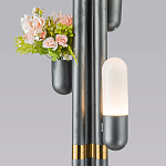 Торшер светодиодный с серым металлическим каркасом Generosity варинант исполнения - 3 | Loft Concept в Сочи