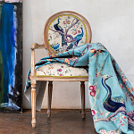 Полукресло из массива бука бежевое с изображением птиц и цветов Beige Green Chinoiserie Garden Chair варинант исполнения - 6 | Loft Concept в Сочи