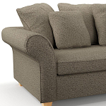 Мебельная ткань Шенилл коричневый цвет 138 см T4-28 варинант исполнения - 4 | Loft Concept в Сочи