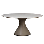Стол обеденный круглый мраморный на бежевом основании Valedmir варинант исполнения - 1 | Loft Concept в Сочи