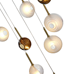 Люстра светодиодная с сферическими стеклянными плафонами Splatter варинант исполнения - 7 | Loft Concept в Сочи