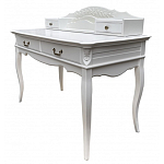 Стол-бюро белого цвета из массива бука с 4-мя ящиками White Provence варинант исполнения - 2 | Loft Concept в Сочи