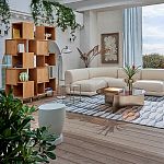 Приставной столик из массива манго Tom-tom Grey варинант исполнения - 4 | Loft Concept в Сочи