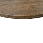 Стол журнальный c коричневой круглой столешницей на трех металлических ножках Charm Coffee Table варинант исполнения - 4 | Loft Concept в Сочи