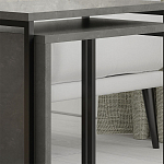 Комплект из 2-х приставных столов серого цвета из дерева ZIGOSH RETRO GREY варинант исполнения - 4 | Loft Concept в Сочи