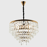 Люстра с прямоугольными хрустальными подвесками Lunet Crystal Rectangulars Chandelier 12 варинант исполнения - 3 | Loft Concept в Сочи