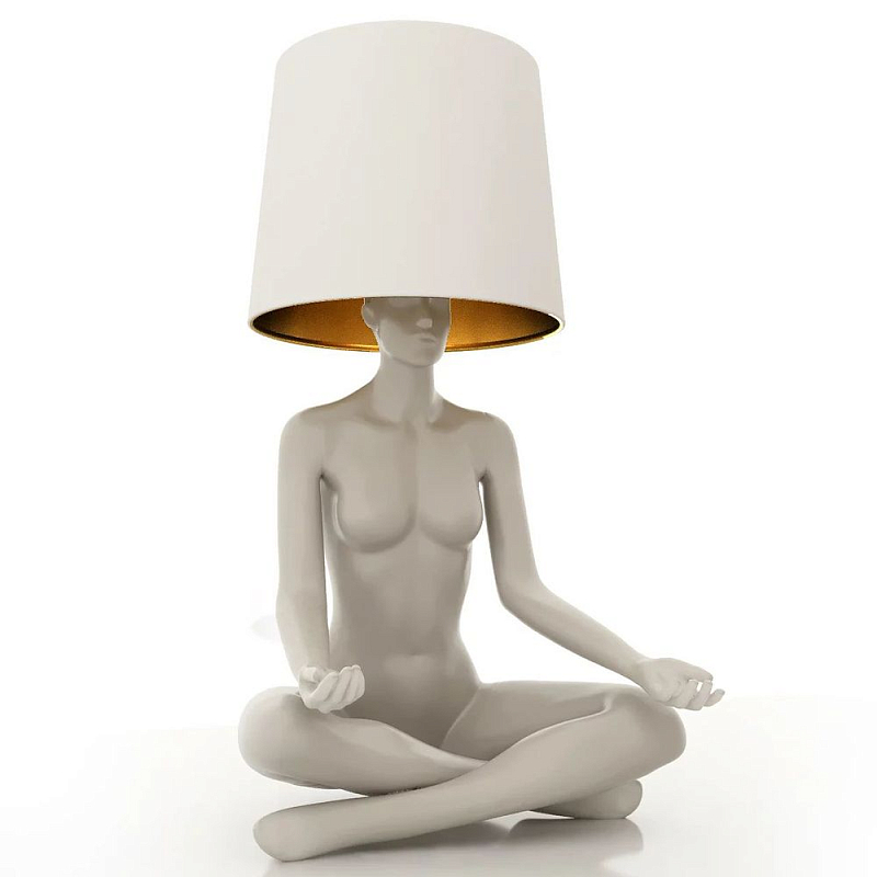 Лампа MANNEQUIN LAMP с абажуром телесный замок Глянцевый черный Черный матовый Глянцевый белый Белый матовый Серый матовый Золотой Красный в Сочи | Loft Concept 