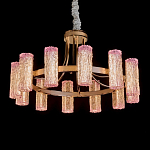 Люстра круглая с текстурными цилиндрическими плафонами Glimpse варинант исполнения - 1 | Loft Concept в Сочи