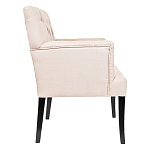 Кресло Addison Chic Armchair beige flax варинант исполнения - 1 | Loft Concept в Сочи