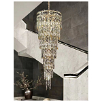 Люстра многоярусная каскадная с хрустальными подвесками Roul Crystal Light варинант исполнения - 10 | Loft Concept в Сочи