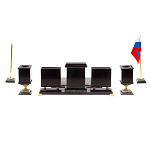 Настольный письменный набор из нефрита на ножках Executive Recruitment варинант исполнения - 5 | Loft Concept в Сочи